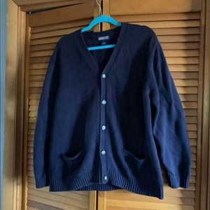 Men’s Lands End Button Up Sweater Cardigan